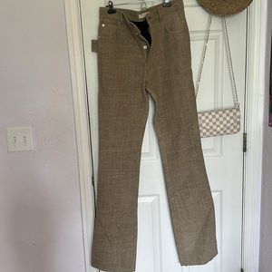 New Bottega Veneta long 100%  linen pants